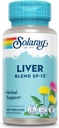 SOLARAY Liver Mix SP-13 - Geleneksel Herbal Support with Milk Thistle Extract, Dandelion Root, Burdock, Kelp, Peppermint and Trace Minerals - 60 günlük Garanti, 100 Hizmet, 100 VegCaps