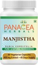 Panacea Herbals Manjistha Capsules (90 Veg Caps 400mg Extract) Rubia Cordifolia, Glowing Skin Complexion için Hint Madder. Gluten Free Lactose Free GMO Free Pure Herbal Dietary Supplement.