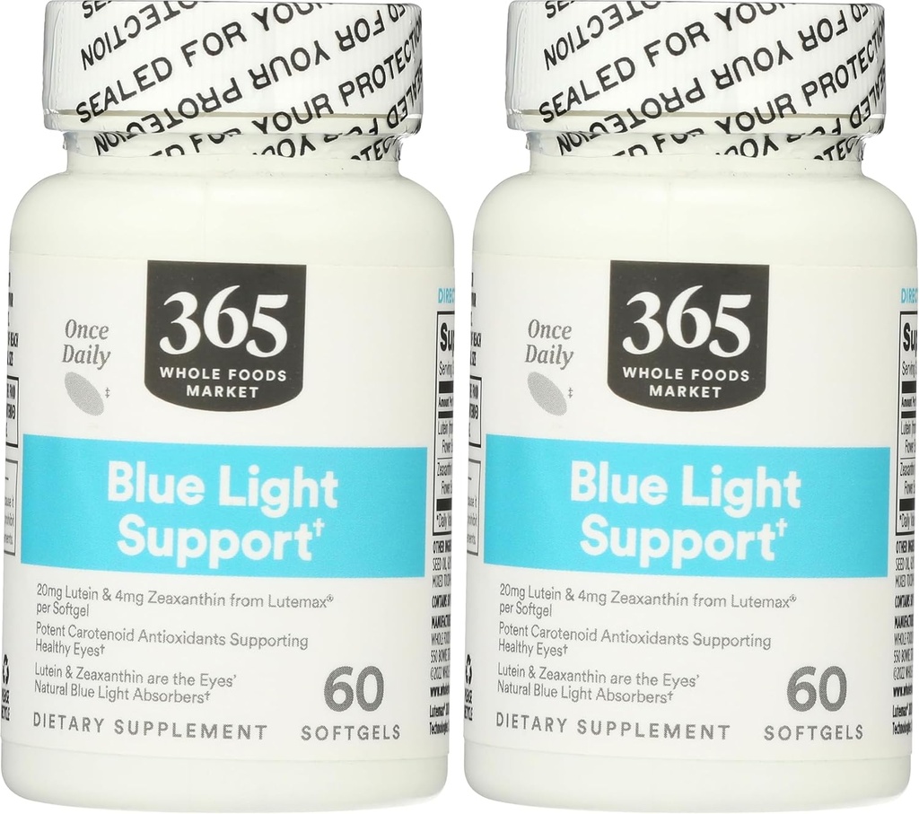 Tüm Gıdalar Pazarı, Lutein 20mg Zeaxanthin, 60 Kont (Pack of 2)