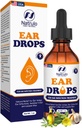 Saç Enfeksiyonu için Doğal Kulak - Herbal Eardrops for Yetişkinler, Çocuklar ve Evcil hayvanlar - Soothes Discomfort, Ear Aches, Itchy Ears, Mayomer's Ear, & Loosens Wax - Kids Safe Ear Oil Made in USA