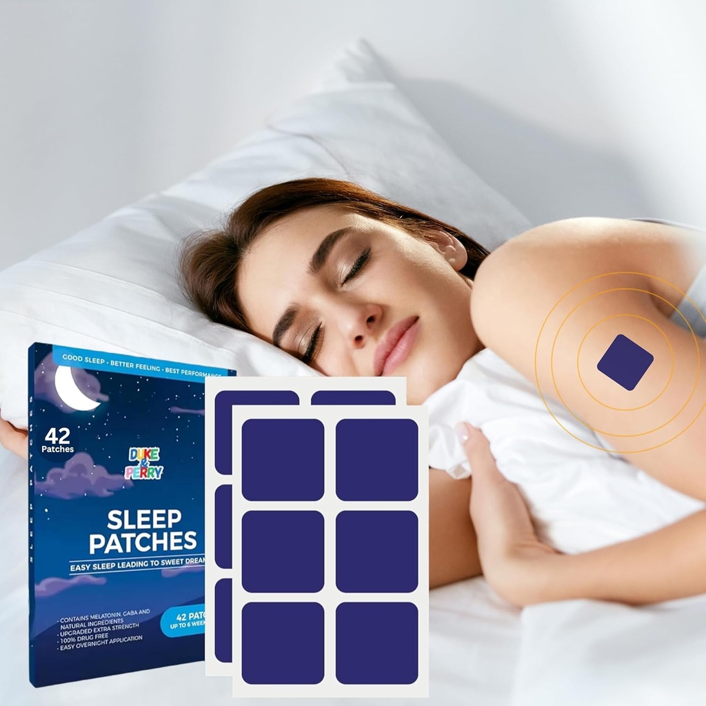 Yetişkinler Ekstra Kuvvetler için Derin Uyku Patches | Erkekler ve Kadınlar için Uyku Aid Patches | 100% Doğal Malzemeler, Uygulanacak Kolay ve Skin-Friendly (Pack of 42)