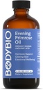 BodyBio Evening Primrose Oil - Doğal Gamma Linolenic Acid for Health Skin & Hormon Dengesi - Non-GMO, Cold Pressed - 8oz