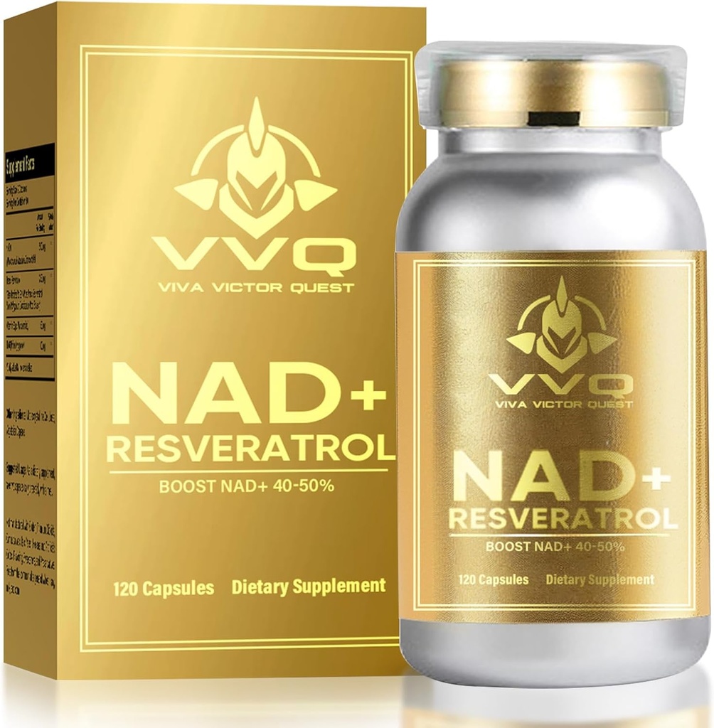 120 Καψάκιο NAD+ Συμπλήρωμα 1000 mg - Αληθινή NAD+ & ρεσβερατρόλη, NMN Εναλλακτική για την καταπολέμηση της γήρανσης