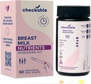 Güvenli ve Confident Feeding için uygun meme süt testi Strips, 30 Secs Home Milk Ekranlama Grafikleri - 50 Kont