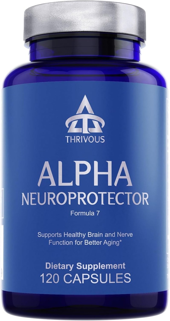 Thrivous Alpha Neuroprotector – Beyin Destek & Nootropic Supplement with Acetyl L-Carnitine, Alfa GPC, R-Alpha Lipoic Acid, Ginkgo Biloba – 120 Vegan Capsules