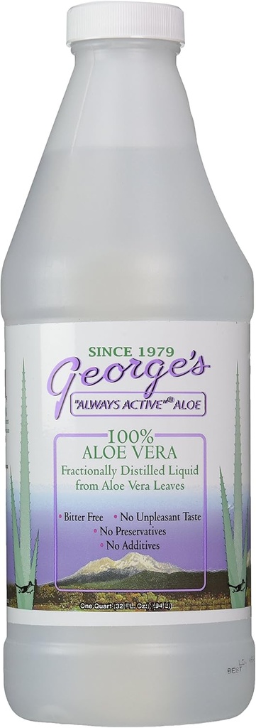 Georges Aloe Vera Drink,Liquid 32 Fl Oz (kıra 1)