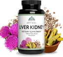 Optimal Sağlık Sistemleri Liver/Kidney | Detox & Cleanse | Milk Thistle, Dandelion, Barberry, Molasses + Opti-Blend Enzymes for Abpole | 90 Capsules
