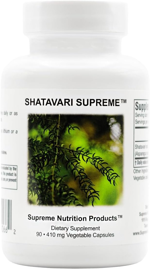 Supreme Nutrition Shatavari Supreme, 90 Pure Shatavari Root Vegetarian Capsules