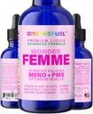 Wonder Femme Plant-Based Hormon Balance Menopause Hot Flashes Relief Support 100% Natural 17 Herbal Women Estrogen Health Supplement Dong Quai Vitex + Fast Absorb Tincture 2 oz. Sıvı