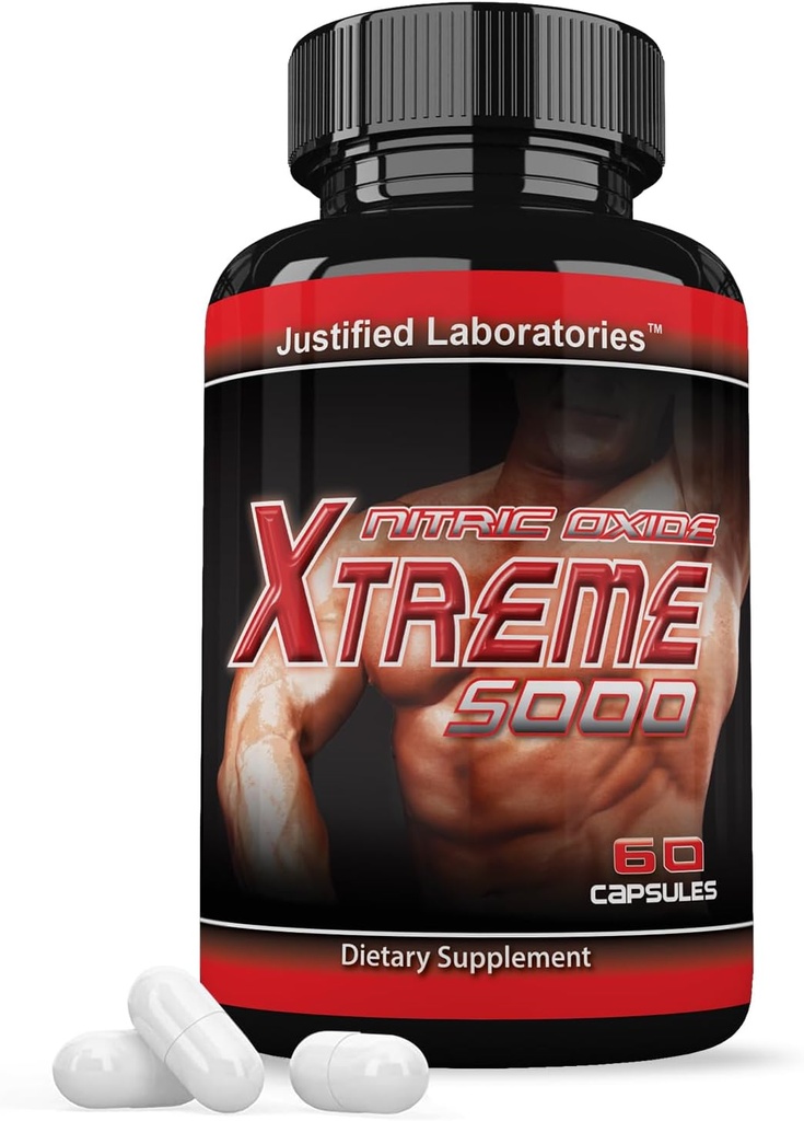 Nitrik Oksit Xtreme 5000 Gelişmiş Erkeklerin Heath Formula 60 Capsules