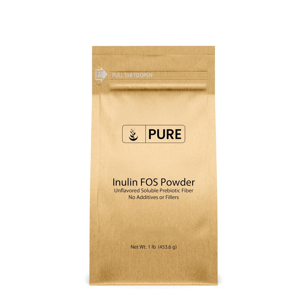 Pure Original Materialss Inulin FOS Toz (1 lb) Her zaman Pure, No Fillers veya Katkılar, Lab TY