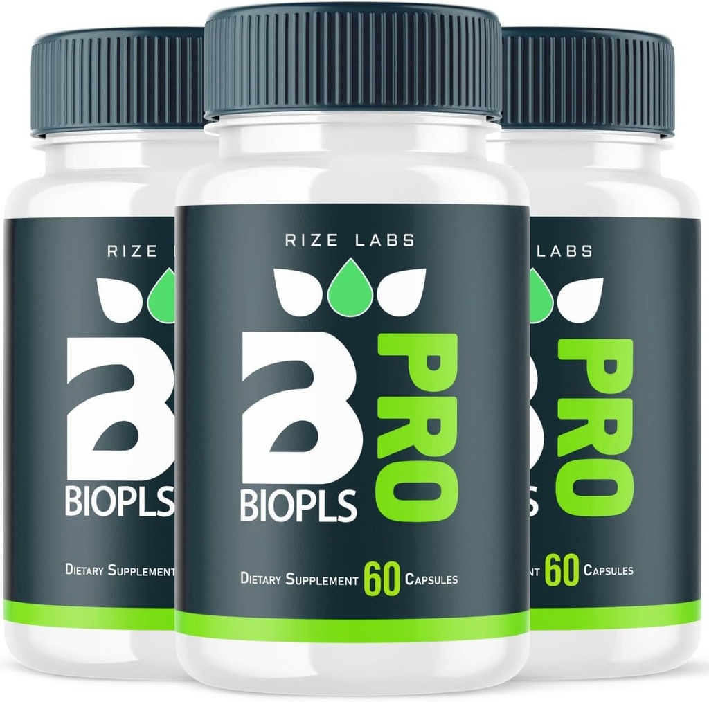 rize labs (3 Pack) Biopls Slim Pro συμπλήρωμα απώλειας βάρους, κάψουλες Biopls για την ολική ευεξία του σώματος και ένα υγιεινό τρόπο ζωής, χάπια Biopls για Leaner Physique, Bio Pls Κριτικές (180 κάψουλες)