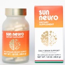 Sun Chlorella Sun Neuro Nootropic Brain Supplement - Daily Memory Concentration & Focus Supplement for Women & Men - Natural Plazmalogen Boost from Sea Pineapples - 180 Capsules