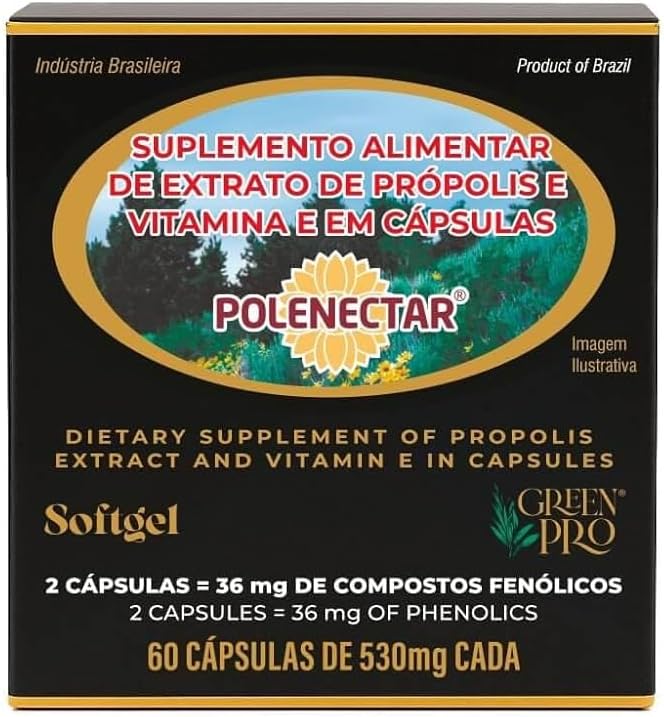 Polenectar Brezilya Yeşil Arı Propolis 60 Softgels 300 mg