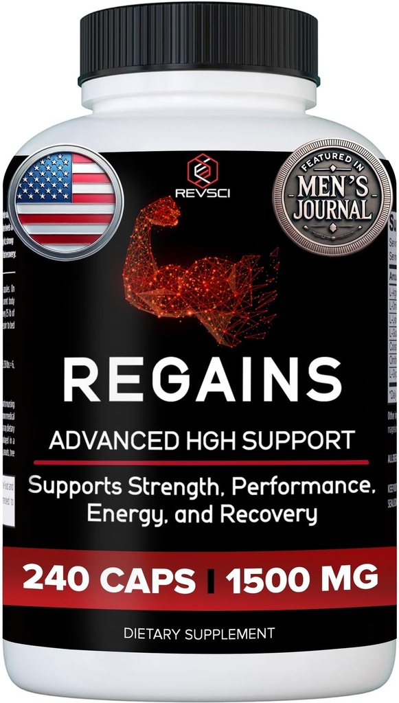 HGH Erkekler ve Kadınlar için Tamamlar - Erkekler için Doğal Erkek Yaş Toplama ve İnsan Büyüme Hormonu, Erkekler için Kas Kurtarma Post Workout Supplement, 240 Protein Pills