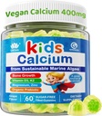 Çocuklaroluştular + Vitamin D3 K2, Magnezyum, çinko, Ekstra Abors Algaebao Supplement For Kids Gentle to Stomach, Bone, Teeth, Muscle, Brain, Sugar Free Chewable Kids Vitamins 4+, 60 Counts