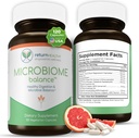 Microbiome Balance, Gut Health Supplements for Women and Men, Digestion Supplement with Monolaurin and Caprylic Acid, All-Doxification Supplement for Digestive Health, Digestive Boost 120 C
