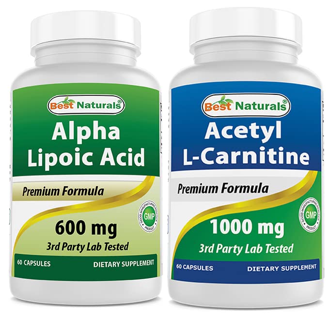 En İyi Doğallar Alpha Lipoic Acid 600 mg & Acetyl L-Carnitine 1000 mg