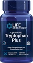 Life Extension Optimized Tryptophan Plus 1000 mg - L-Tryptophan Supplement with Niacin and L-Lysine for Health Sleep & Stress Response – Gluten-Free, Non-GMO, Vegetarian - 90 Capsules