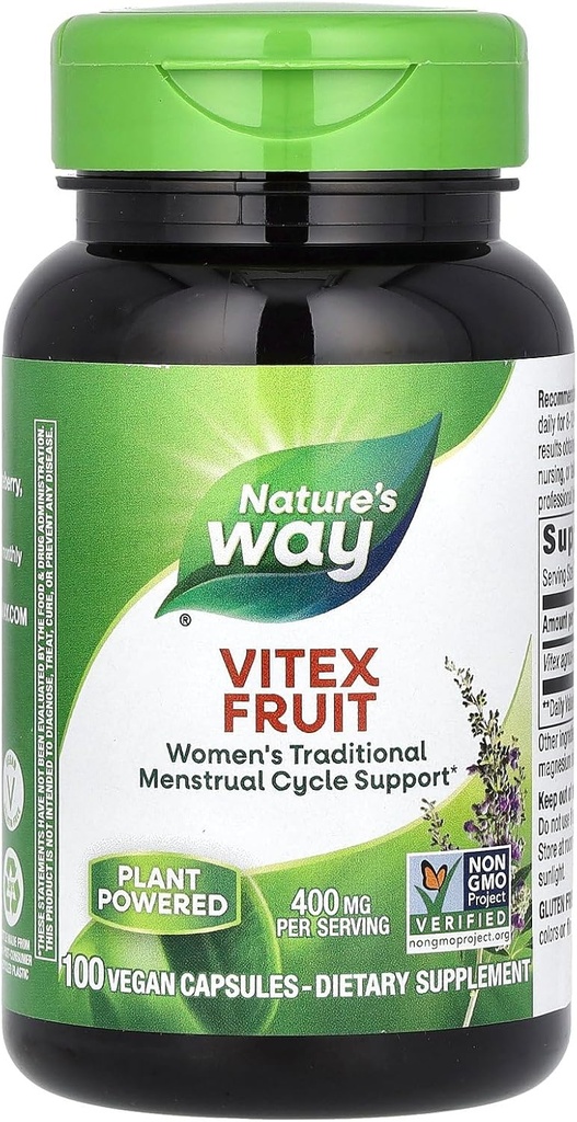 Τρόπος της φύσης Vitex Φρούτα - 400 mg - 100 κάψουλες