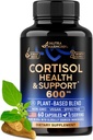 Kadınlar için Cortisol Supplement - Kutsal Basil | Ashwagandha | Rhodiola | L-Theanine - Plant-Based Hormon Dengesi - Mood, Focus & Sleep Support - Amerika'da Made - Vegan, Non-GMO - 60 Capsules for 2 months