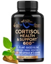 Kadınlar için Cortisol Supplement - Kutsal Basil | Ashwagandha | Rhodiola | L-Theanine - Plant-Based Hormon Dengesi - Mood, Focus & Sleep Support - Amerika'da Made - Vegan, Non-GMO - 60 Capsules for 2 months