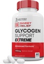 Sweet Relief Glycogen Support Extreme Pills Advacned Formula 1295MG Zero Yapay Renkler Flavoring Preservatives 60 Capsules