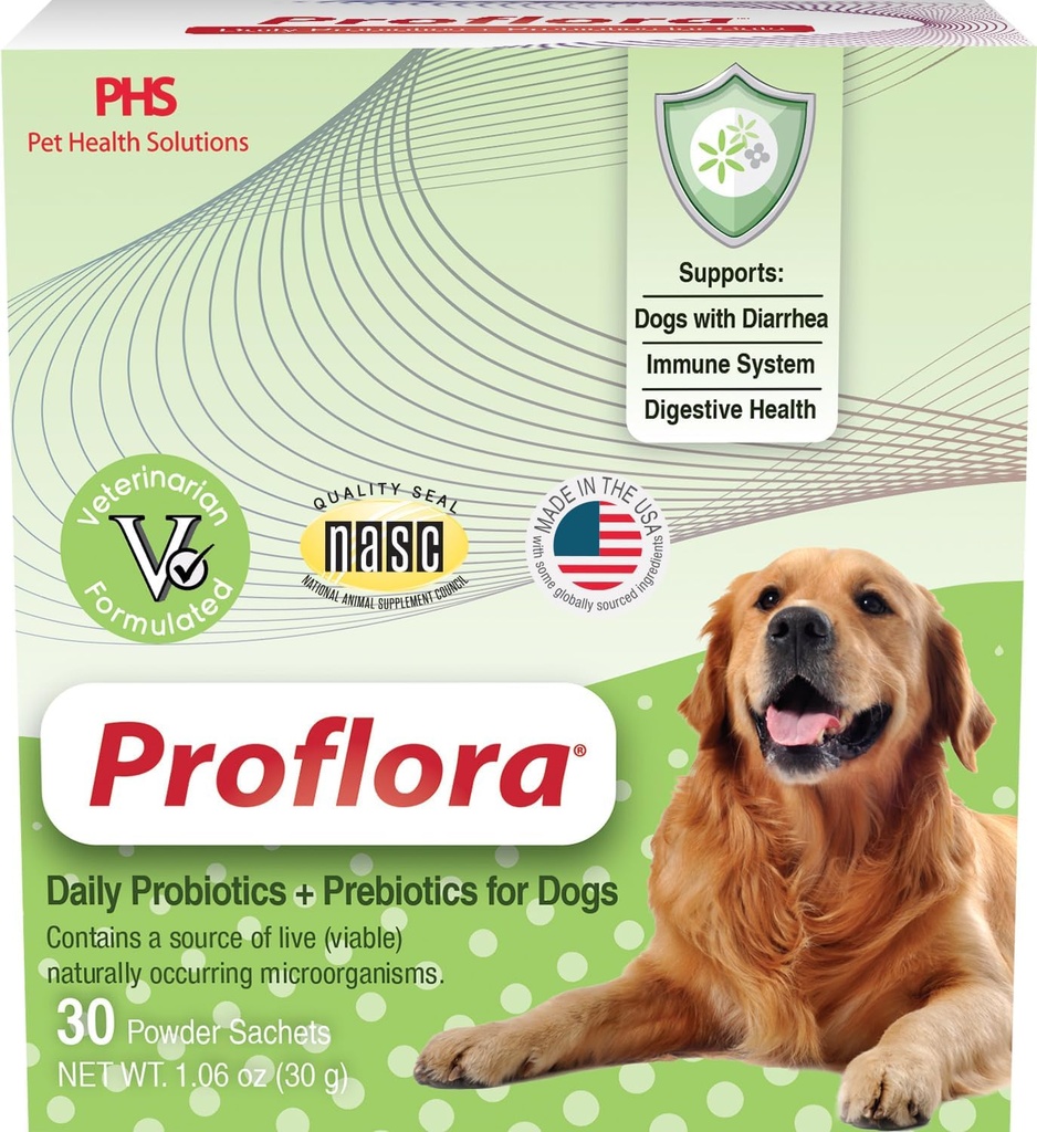 Köpekler için Probiyotikler Gut Health & Immune Support. Digestive Multi-Strain Probiyotikleri Kullanımı Kolay. Easier Diyet Transitions, Healthier Skin & Coat & Diarrhea'yı tedavi etmeye yardımcı olur. 30 Packets.