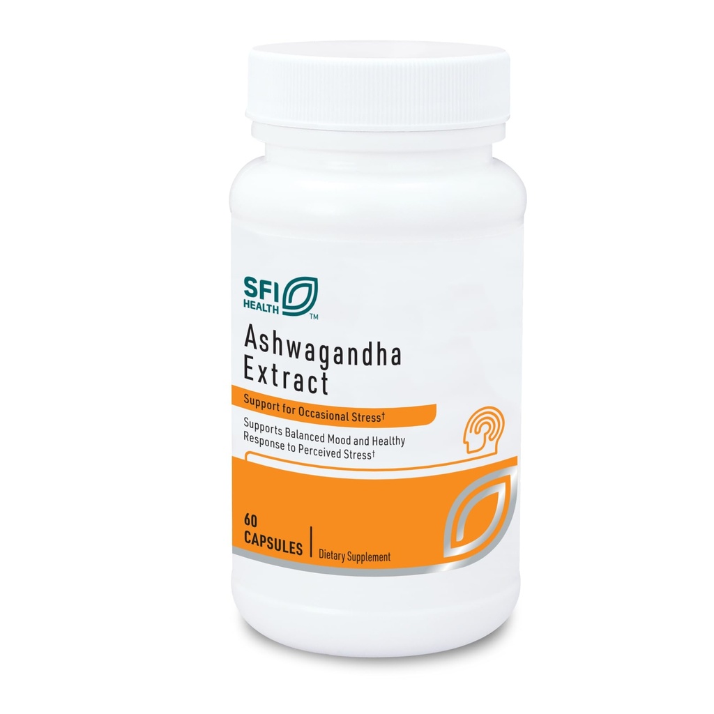 SFI Health Klaire Labs Ashwagandha Extract 300 mg - Ashwagandha Supplement Memory, Cognitive Function & Wellness Response - Hipoallergenic Ashwagandha Kökü (60 Capsules)