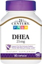21ος αιώνας DHEA 25 mg Καψάκια, 90- Count (πακέτο του 2)