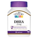 21. Yüzyıl DHEA 25 mg Capsules, 90-Count (Pack of 2)