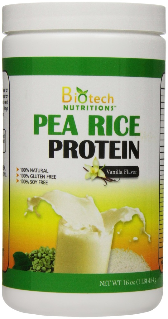Saf Non-GMO Pea Rice Protein, Vanilla, 16 Ounce