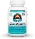 Source Naturals Wellness çinkoMunity, Supports Bora Abxia, Metabolism ve Utilization for Immune Heath*, 50 mg çinko - 60 Vejetaryen Capsules