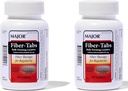 MAJOR Fiber-Tabs 625 Mg Tabletleri - Düzenlilik için Fiber Terapi - Occasional Constipation Relief for Yetişkinler - 90 Count (2 Pack)