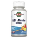 KAL GABA L-Theanine Stress B Lozenge, B Complex Vitamin Supplement, Healthy Relaxation, Mood & Focus Support, Φυσικό Mango Tangerine Flavor, Vegan, 50 Υπηρεσίες, 100 Lozenges