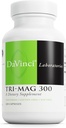 DAVINCI Tri-Mag 300 - Magnezyum Glycinate, Taurinate & Malate - Calm Magnezyum Supplement for Sleep - Nerve Support Formula - 120 Capsules (30 Hizmet)