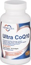 Ultra CoQ10 Cardio Health için Coenzyme Supplement, 150 mg of CoQ10 - Ubiquinone - Per 2 Softgels w / Sunflower Oil & Tocopherols, 6X Better Abxia for Brain & Muscle Health, 120 Softgels
