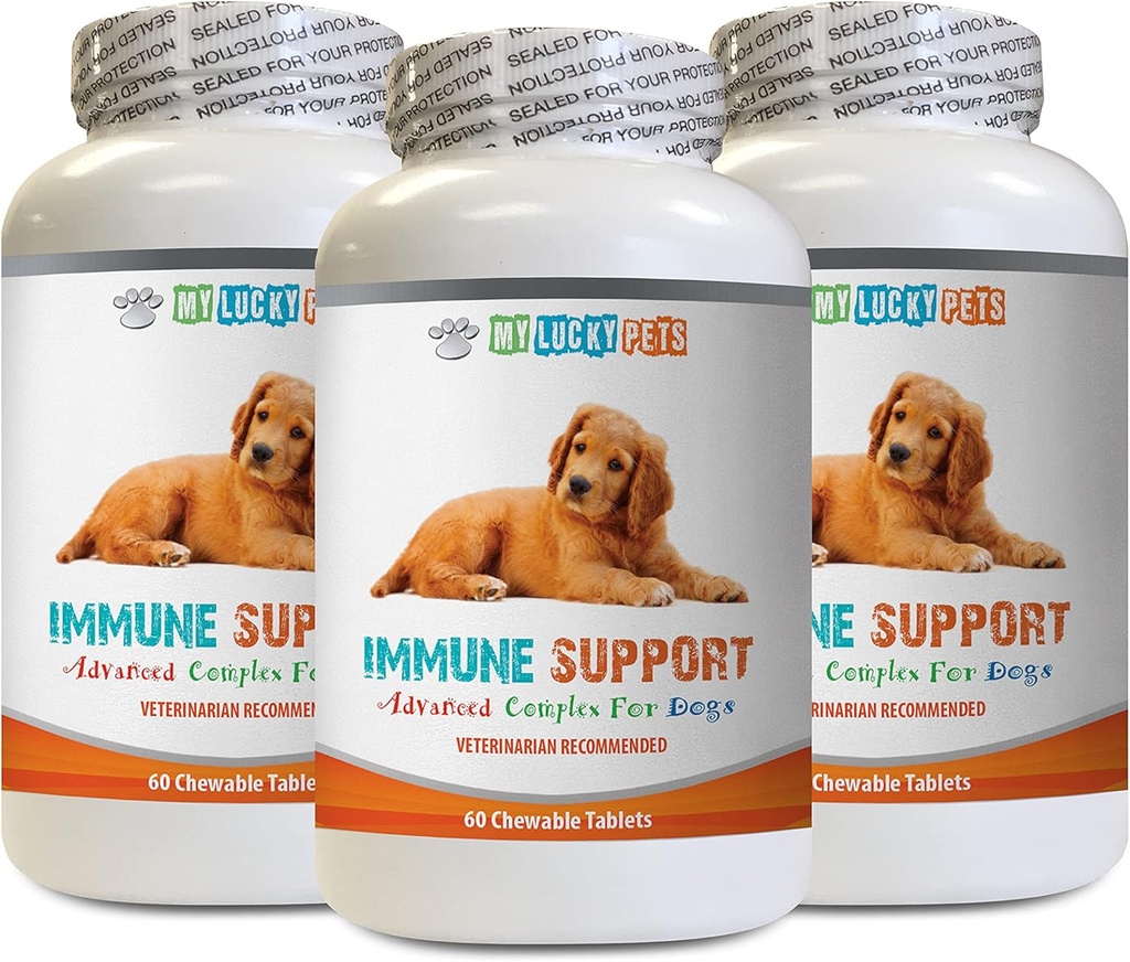 Köpekler için standart işlem bağışıklık desteği - DOG IMMUNE DESTEK - GENEL SAĞLI - ANTIOXIDANT - LIVER SA - köpekler için organik mantar karışımı - 3 Şişe (180 Tedaviler)