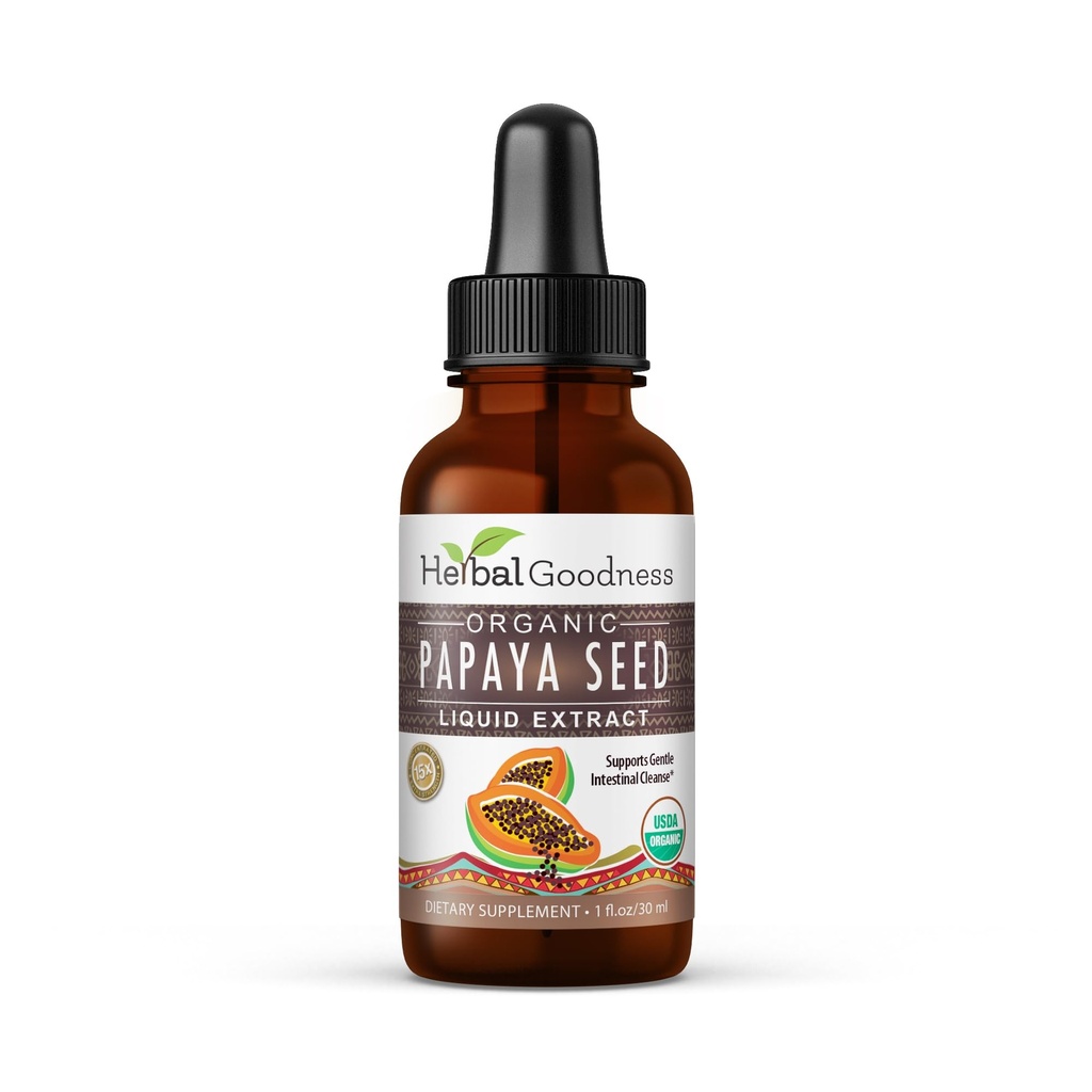 Papaya Tohumları 1oz - Digestive Enzymes için organik Superfood, Gut Health- Non-GMO, Raw ve Holistic Wellness için Süreçsiz