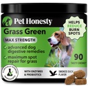 Köpekler için Yeşil Max Strength Chews - Premium Köpek Urine Lawn Spot Saver Supplement - Sağlıklı Digestion, Gut & Urinary Health with Probiyotiks, DL-Methionine & Yucca (90ct Duck Flavor)