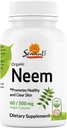 Sewanti Neem Capsules - Yüksek Potency Capsule, Herbal Supplement for Skin Health & Immune Support - Digestive Balance Capsules 500 mg
