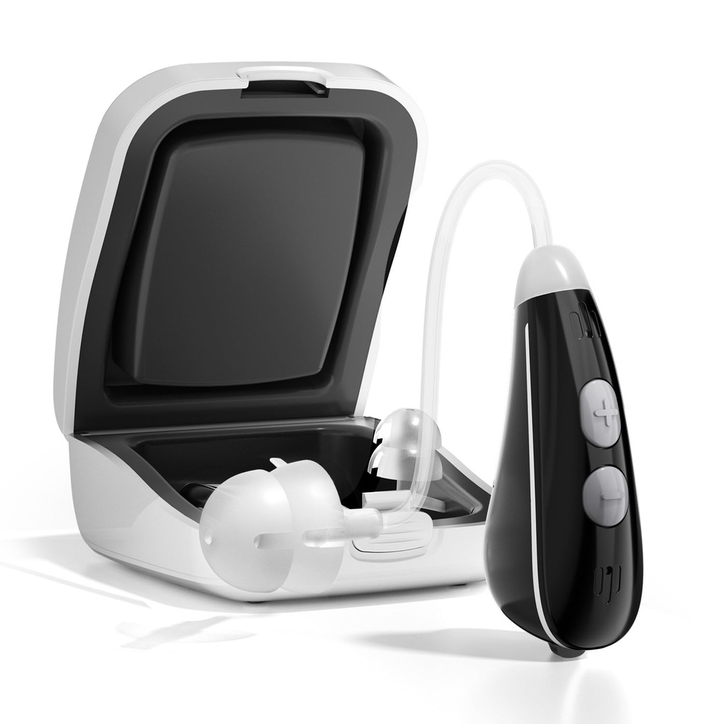 Ceretone İşitme Aids for Seniors - Nexus OTC İşitme Aids with Superior Sound, Discreet & Light Kilo, Great Gift, Black Black
