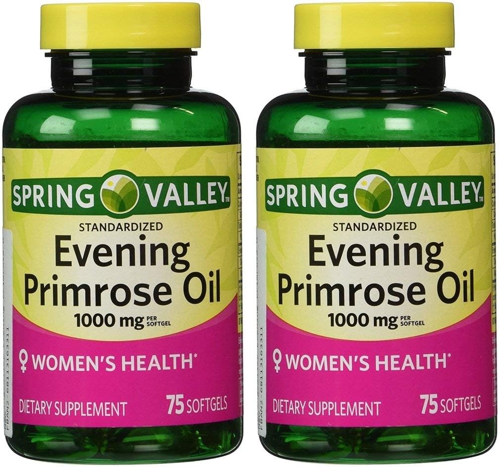 Spring Valley - Primrose Oil 1000 mg bile,Twin Pack 150 Total Softgels