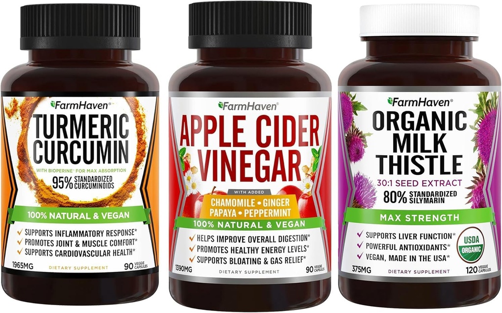 Çiftçi Black Pepper ve Apple Cider Vinegar ile Ginger ve Milk Butle