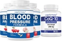 [BP Değer Paketi] Longevity Blood Pressure Formula 150 caps x 3 Şişes 1 Free Şişe of CoQ10 [30 Veggie caps]