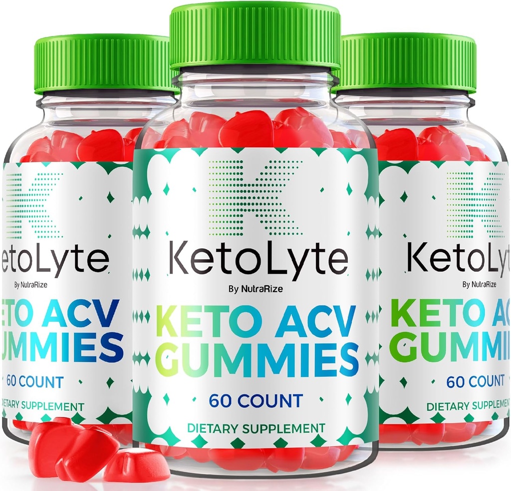 NutraRize (Pack of 3 KetoLyte Keto ACV Gummies, Advanced Formula, Keto Apple Cider Vinegar 1000MG συμπλήρωμα, όλα τα φυσικά Keto ACV Βιταμίνες, επίσημη αξιολόγηση Keto Lyte (180 Gummies)