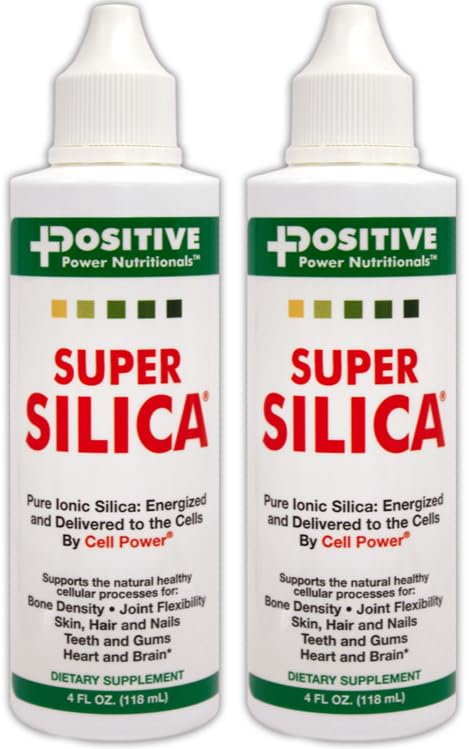 Superlica Silica Sıvı Yoğunluğu, 4 oz. Şişe (Pack of 2) - En yüksek Aborpsiyon, Collagen-Prodüksiyon, Sağlıklı Kemik Yoğunluğu, Ortak Flexability, Skin Saç ve Nails, -4 oz. 68'den fazla kurt yapar
