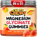 Center-Filled Magnezyum Glycinate Gummies 400MG - Çocuklar için Yüksek Aborpsiyon, Gençler ve Yetişkinler - Uyku için Tamam, Calm & Muscle Relaxation with B6 & D3 - Gluten Free & Vegan Friendly - 120 Count