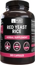Pure Original Materialss Red Yeast Rice No Or Magnezyum Fillers, Always Pure, Lab Onaylandı (365 Capsules)