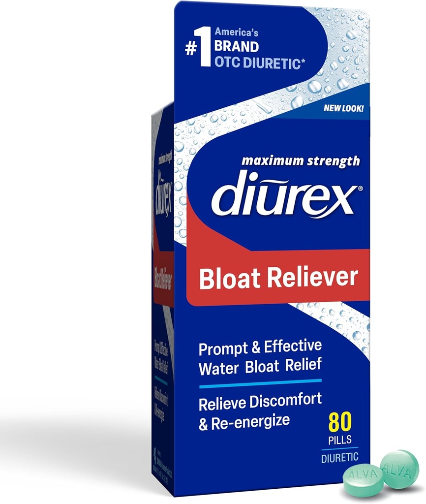 Diurex Ultra Re-Energizing Χάπια νερού - Ανακουφίζει το νερό Bloat - Νιώστε καλύτερα & λιγότερο βαριά - 80 μέτρα